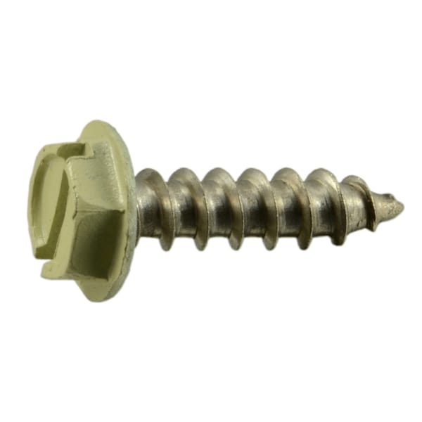 Midwest Fastener Sheet Metal Screw, #10 x 3/4 in, Painted 18-8 Stainless Steel Hex Head 15 PK 71091 - main